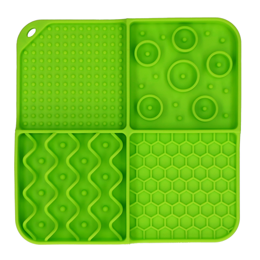 Eat Slow Live Longer Lick Mat Dimensions Rectangle Groen