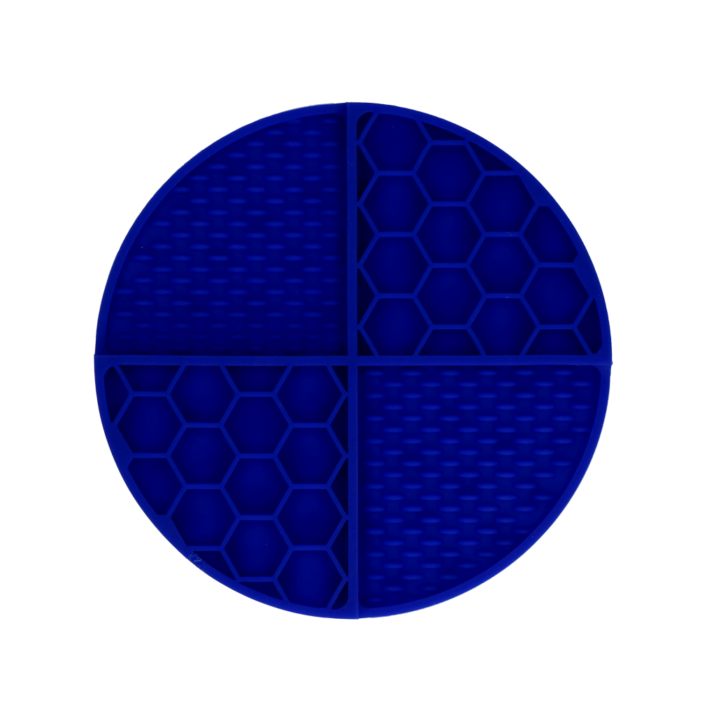Eat Slow Live Longer Lick Mat Dimensions Circle Blauw