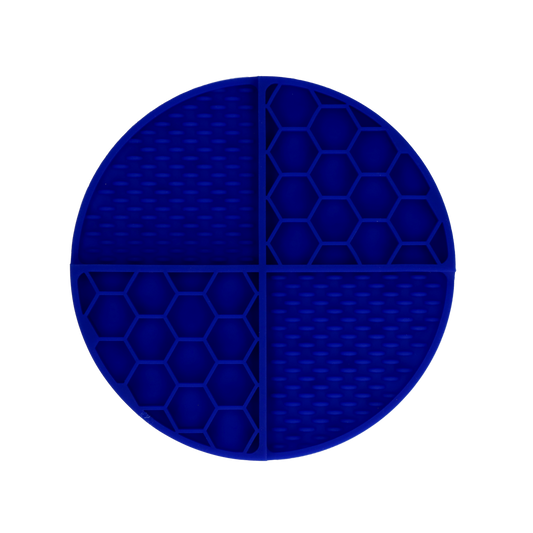 Eat Slow Live Longer Lick Mat Dimensions Circle Blauw
