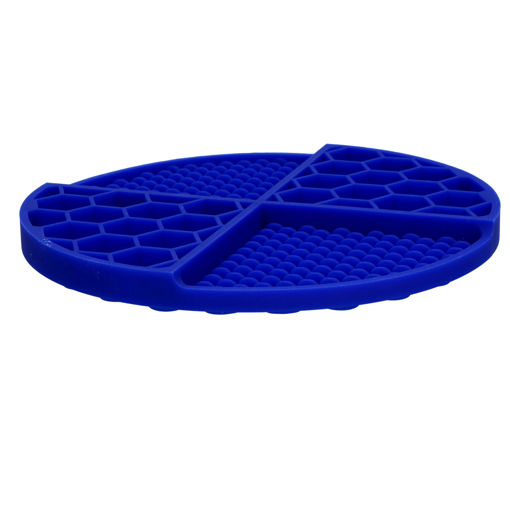 Eat Slow Live Longer Lick Mat Dimensions Circle Blauw