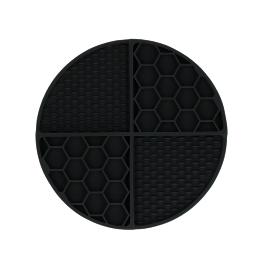 Eat Slow Live Longer Lick Mat Dimensions Circle Grijs