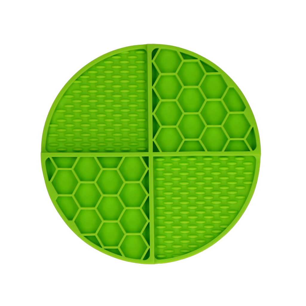 Eat Slow Live Longer Lick Mat Dimensions Circle Groen