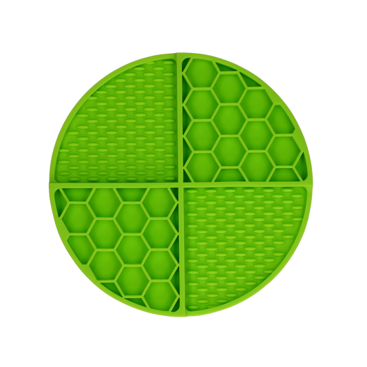 Eat Slow Live Longer Lick Mat Dimensions Circle Groen