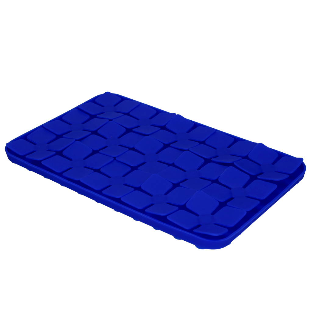 Eat Slow Live Longer Lick Mat Dimensions Flower Blauw