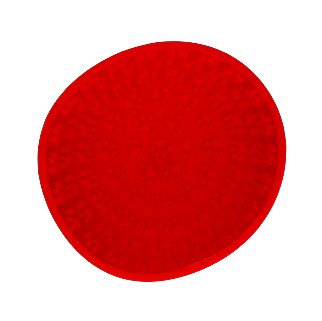 Eat Slow Live Longer Lick Mat Wobble Bowl Rood