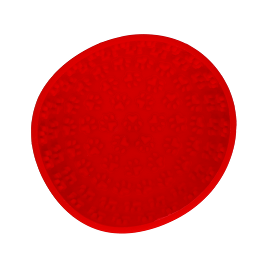 Eat Slow Live Longer Lick Mat Wobble Bowl Rood