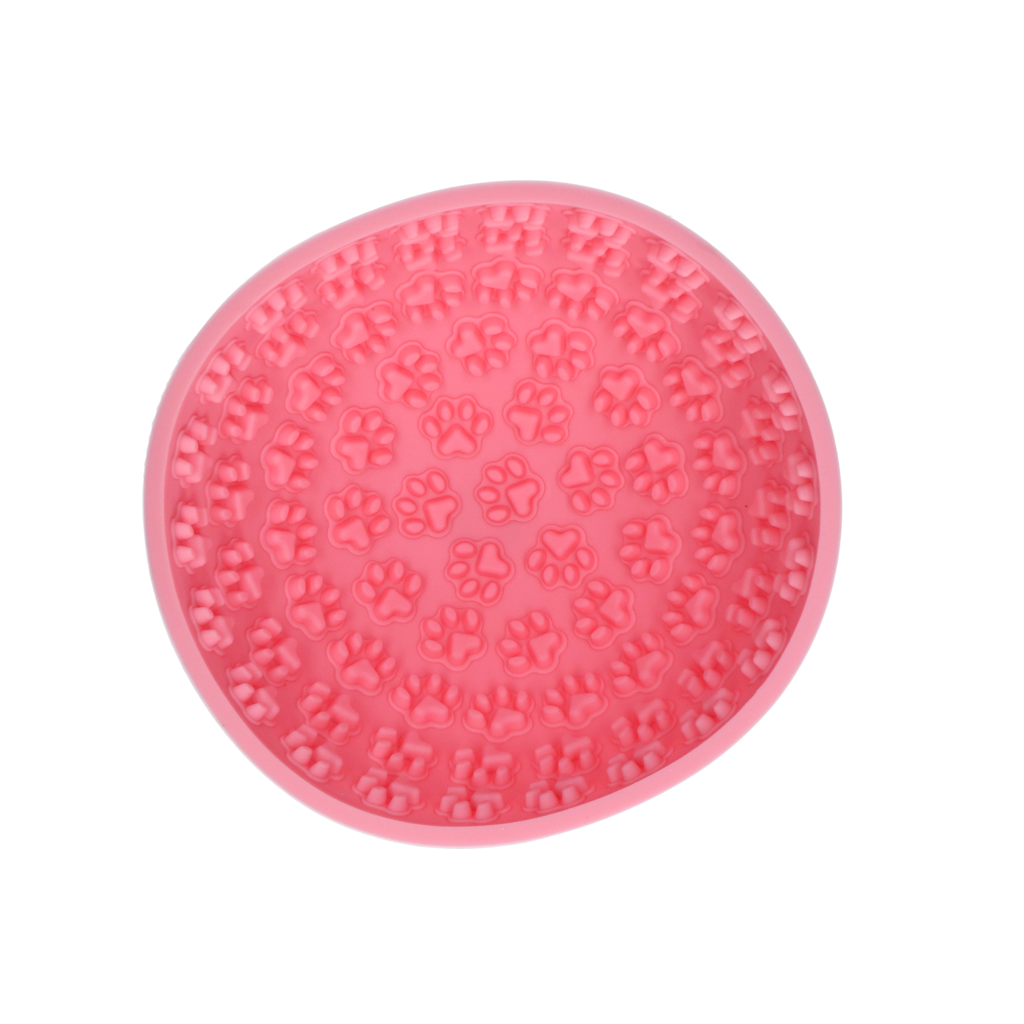 Eat Slow Live Longer Lick Mat Wobble Bowl Roze
