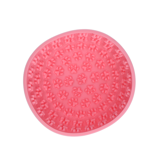 Eat Slow Live Longer Lick Mat Wobble Bowl Roze