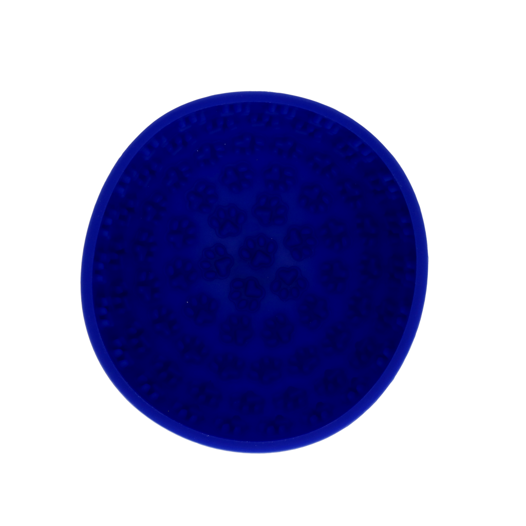 Eat Slow Live Longer Lick Mat Wobble Bowl Blauw