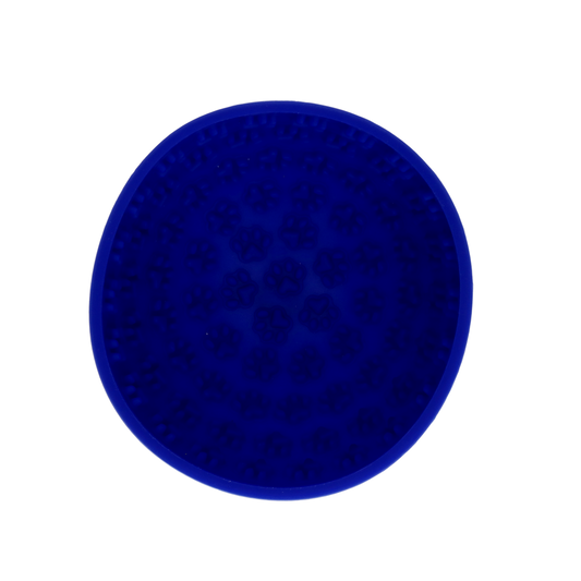 Eat Slow Live Longer Lick Mat Wobble Bowl Blauw