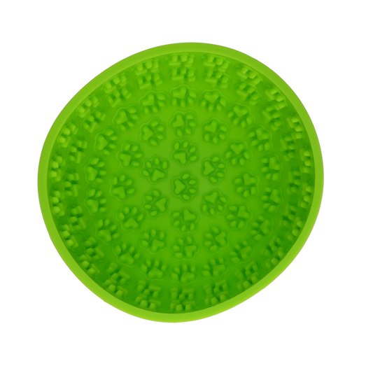 Eat Slow Live Longer Lick Mat Wobble Bowl Groen
