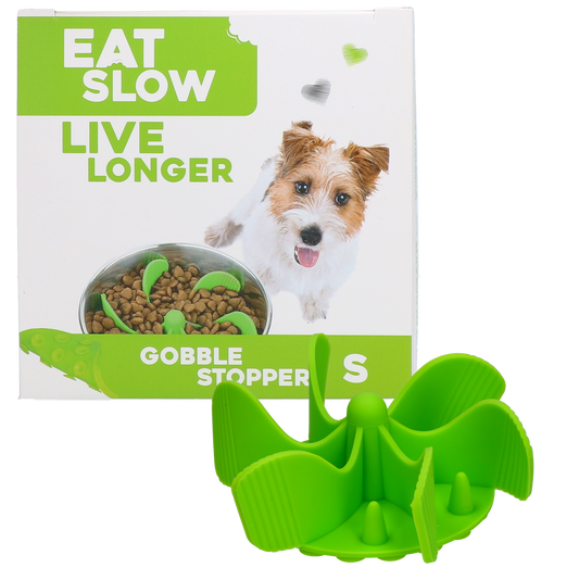 Eat Slow Live Longer Gobble Stopper Groen S