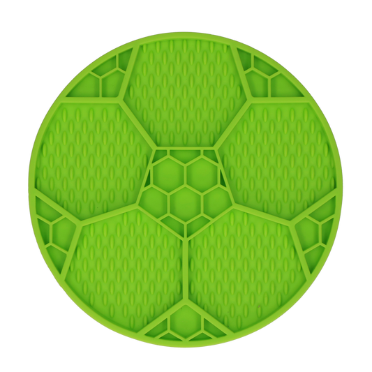 Eat Slow Live Longer Lick Mat Soccer Ball Groen