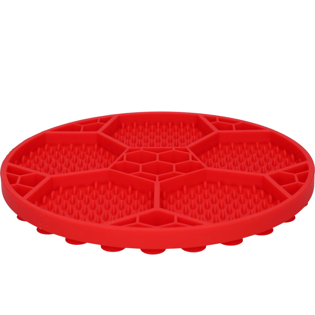 Eat Slow Live Longer Lick Mat Soccer Ball Rood