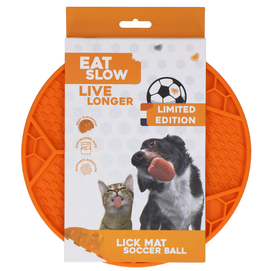 Eat Slow Live Longer Lick Mat Soccer Ball Oranje (Limited Edition WK)