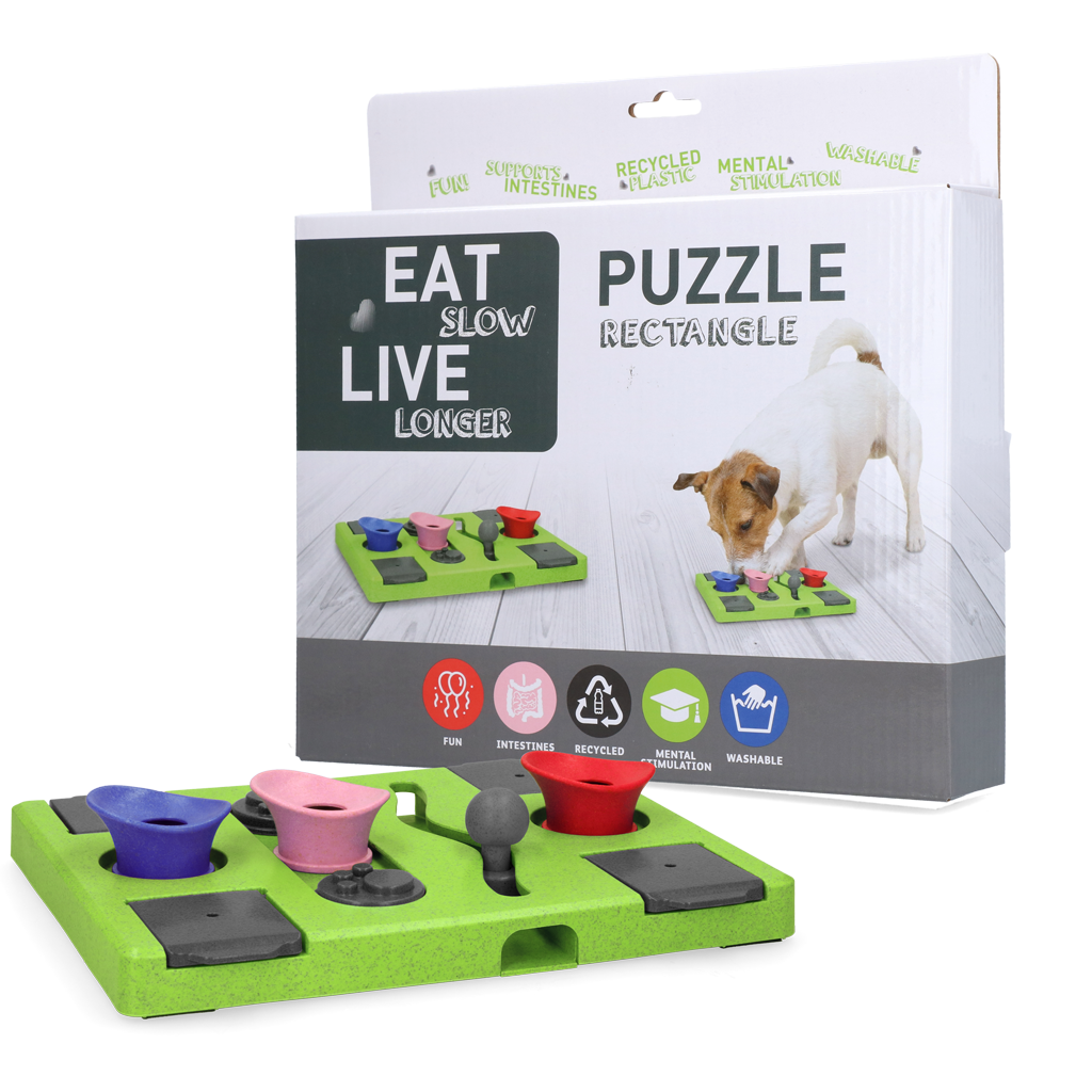 Eat Slow Live Longer Puzzle Rectangle