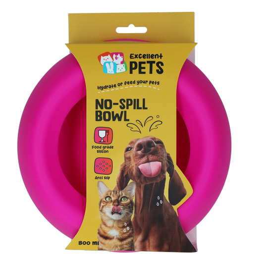 Excellent Pets No-Spill Bowl 800ml Roze M