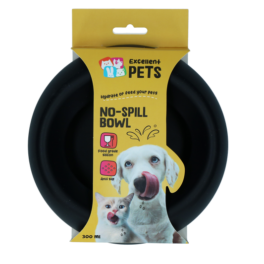 Excellent Pets No-Spill Bowl 300ml Antraciet S