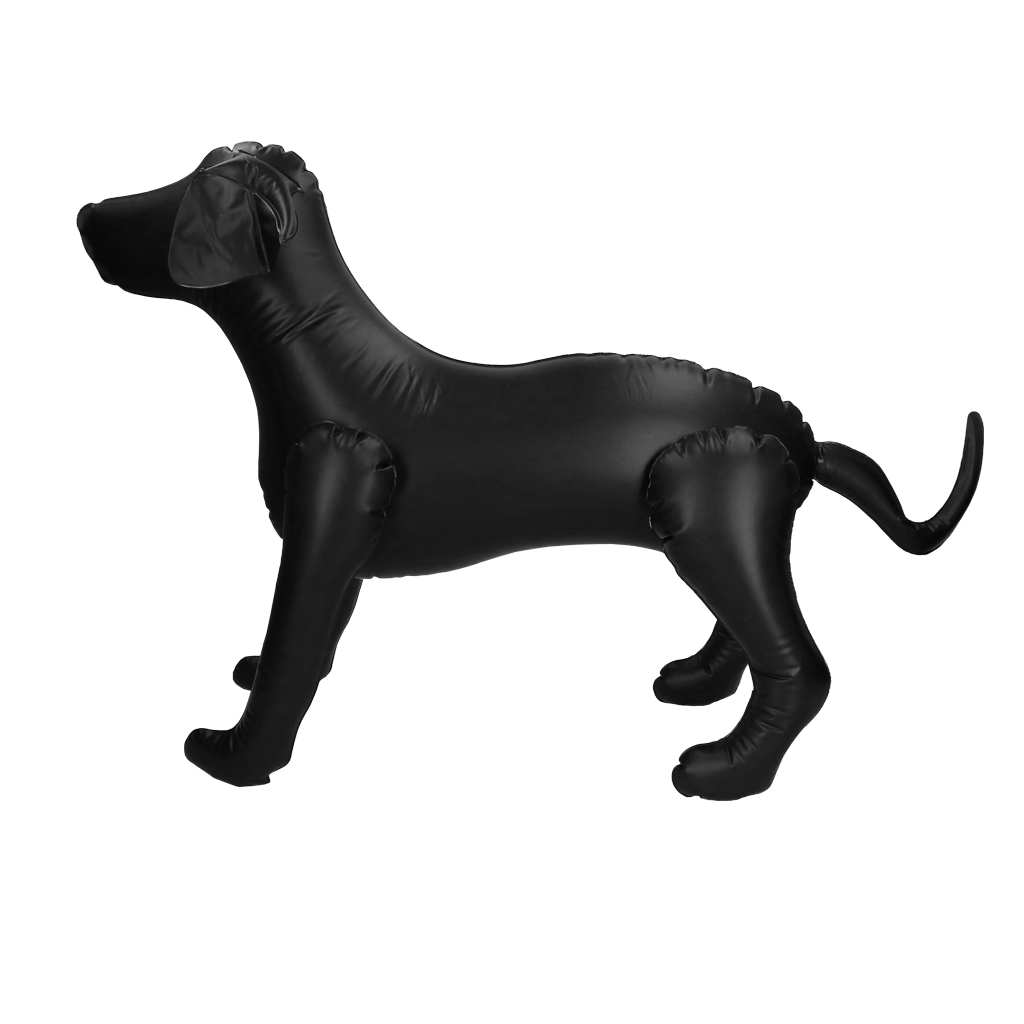 Opblaasbare hond voor promotiedoeleinden in winkels of op evenementen Zwart