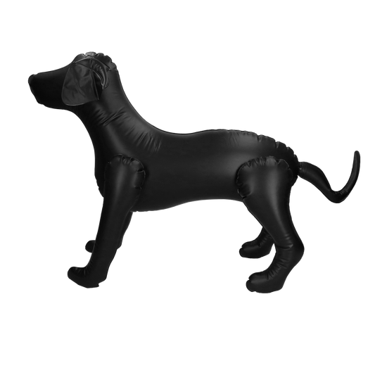 Opblaasbare hond voor promotiedoeleinden in winkels of op evenementen Zwart