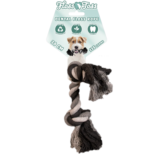 Floss Toss Dental Rope 2 Knot - 30 cm