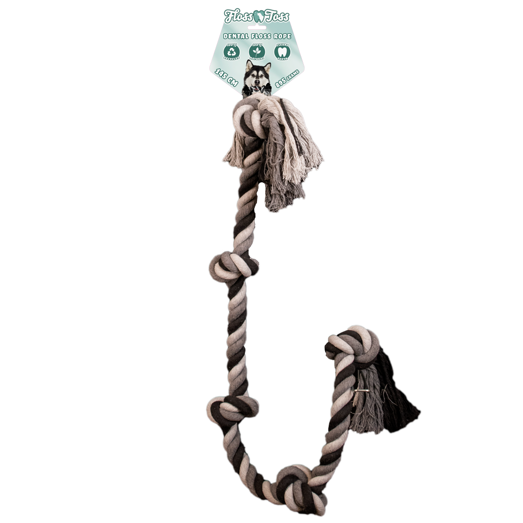 Floss Toss Dental Rope 5 Knot - 145 cm