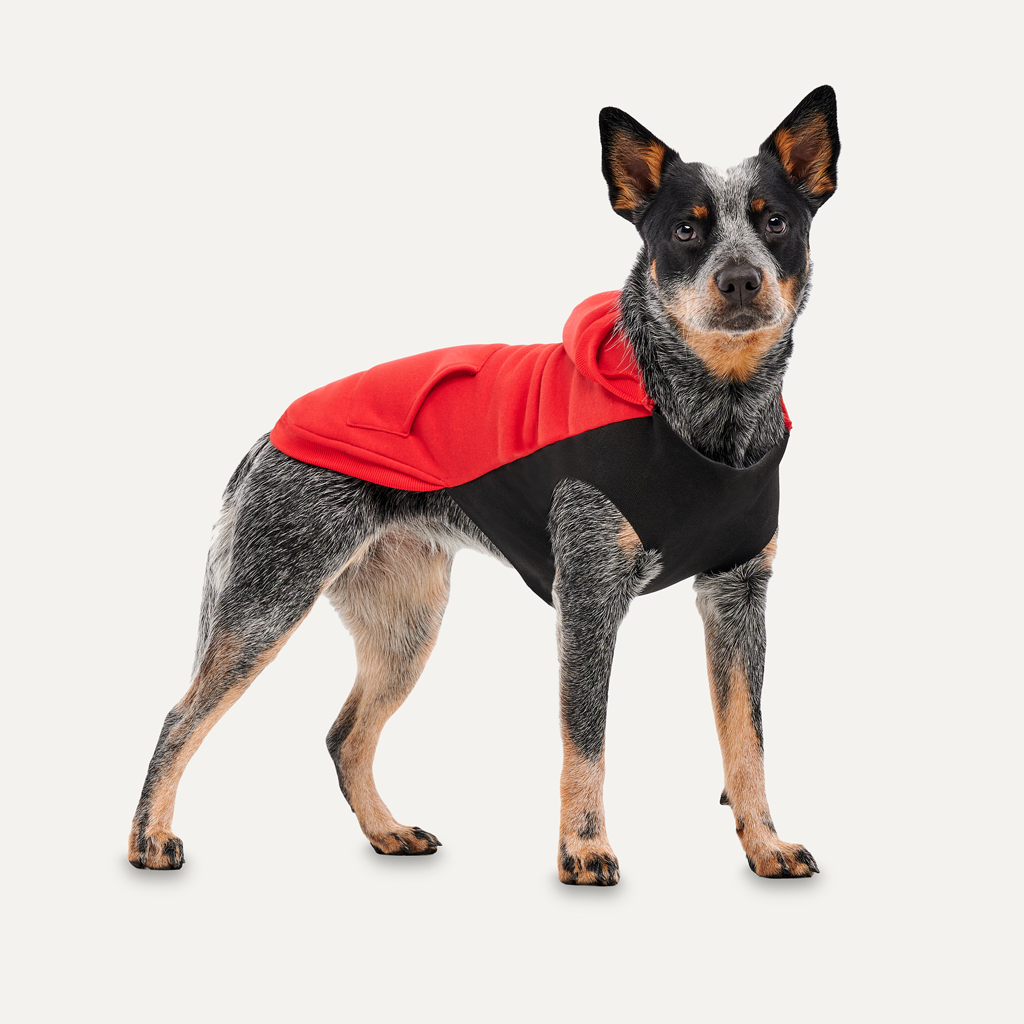 Goo-eez Kangaroo Fleece Hoodie XS Rood/Zwart