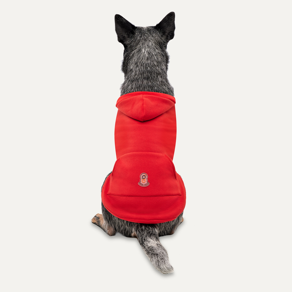Goo-eez Kangaroo Fleece Hoodie M Rood/Zwart