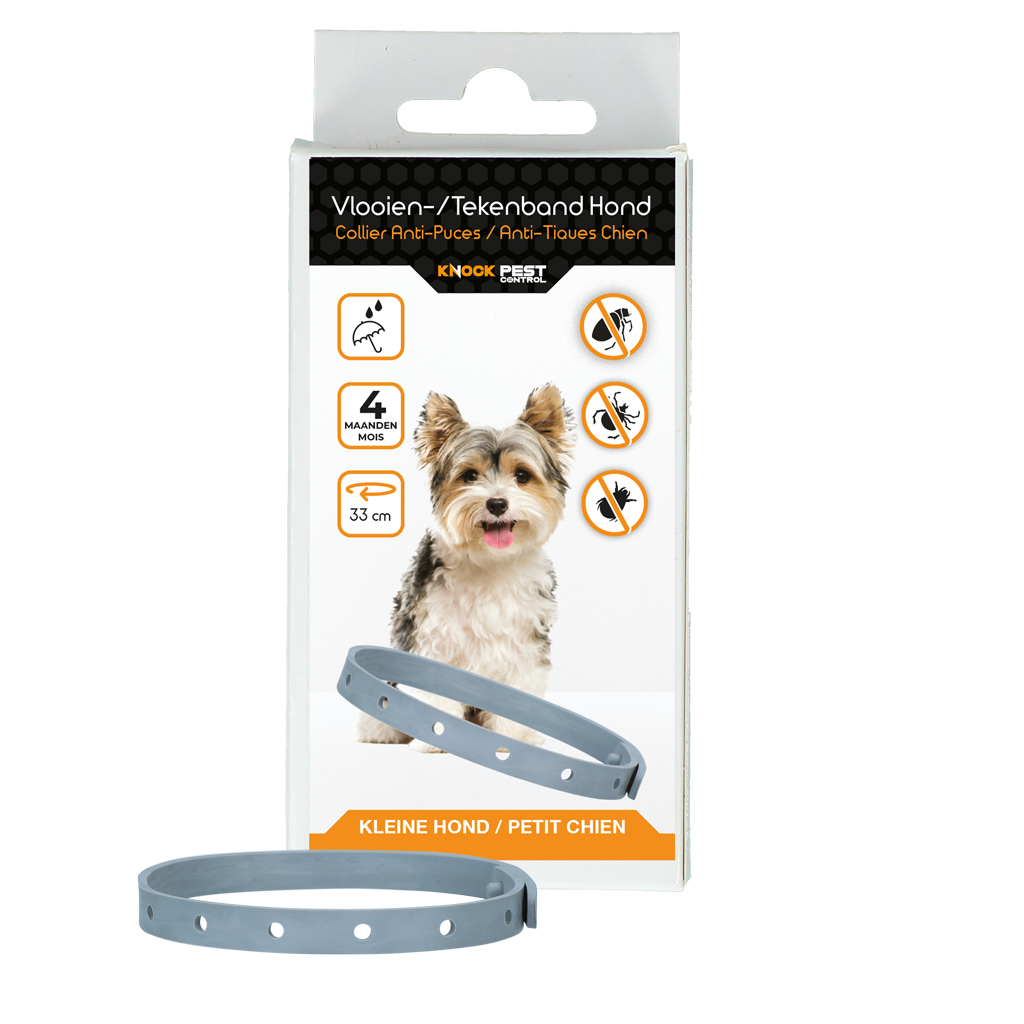 Knock Pest Vlooien/Tekenband Hond 33 cm NL/FR