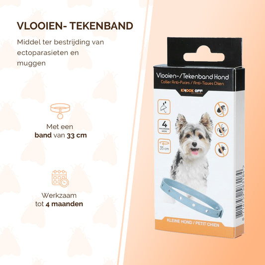 Knock Pest Vlooien/Tekenband Hond 33 cm DE/UK