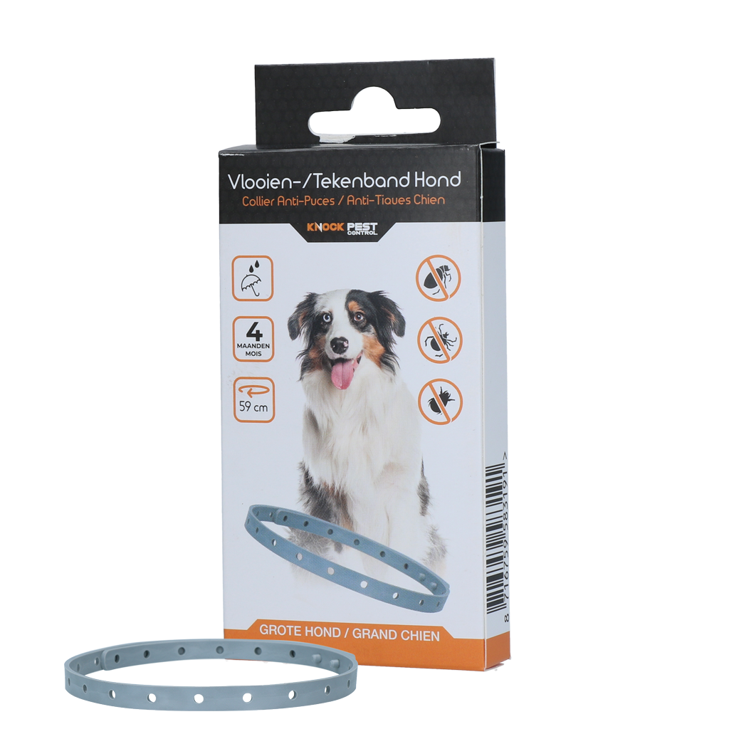 Knock Pest Vlooien/Tekenband Hond 59 cm NL/FR