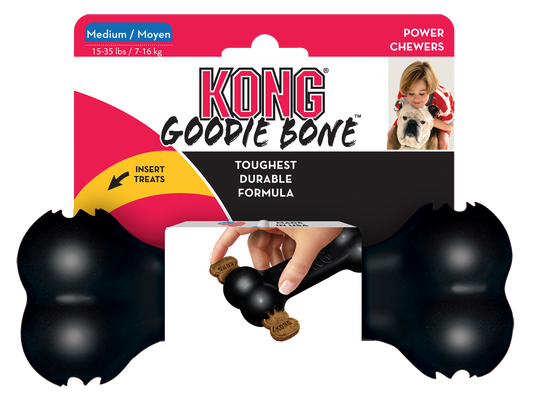 KONG Goodie Bone Zwart M