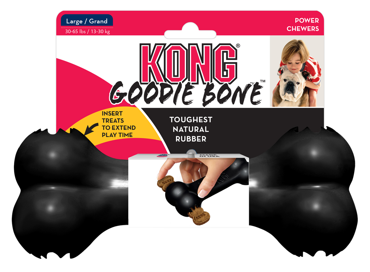 KONG Goodie Bone Zwart L
