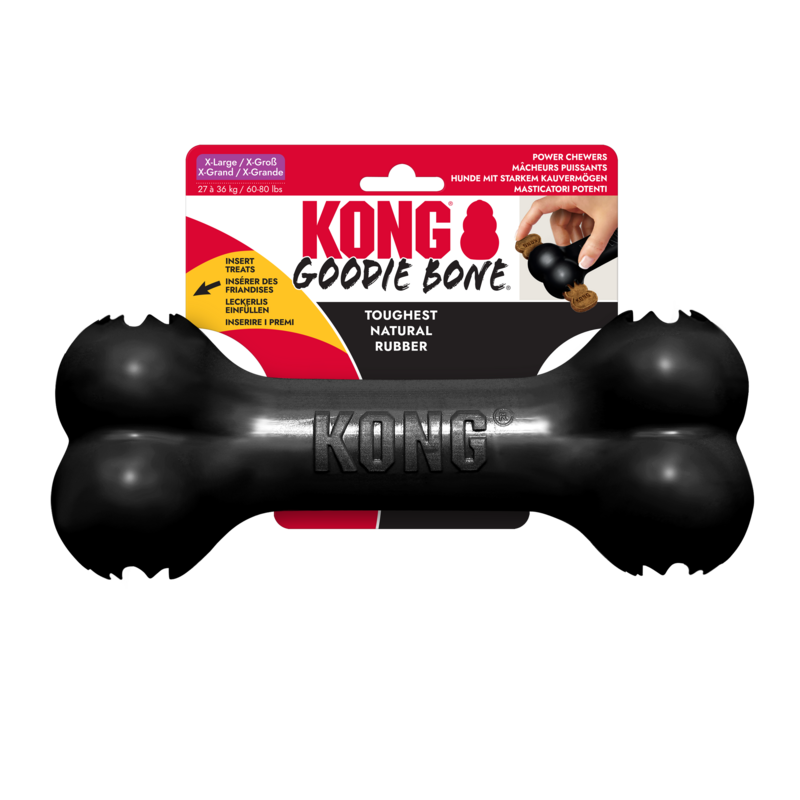 KONG Goodie Bone Zwart XL