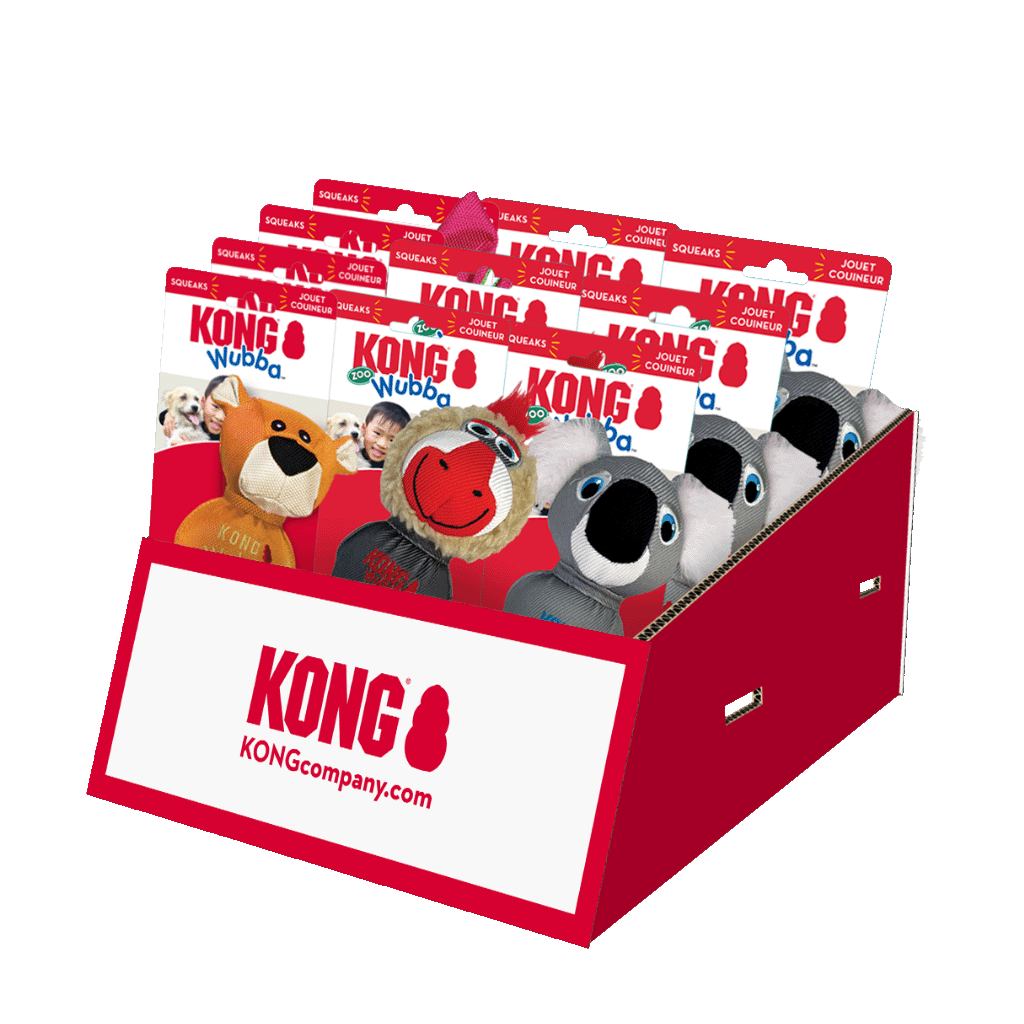 KONG Wubba Zoo Toonbankdisplay
