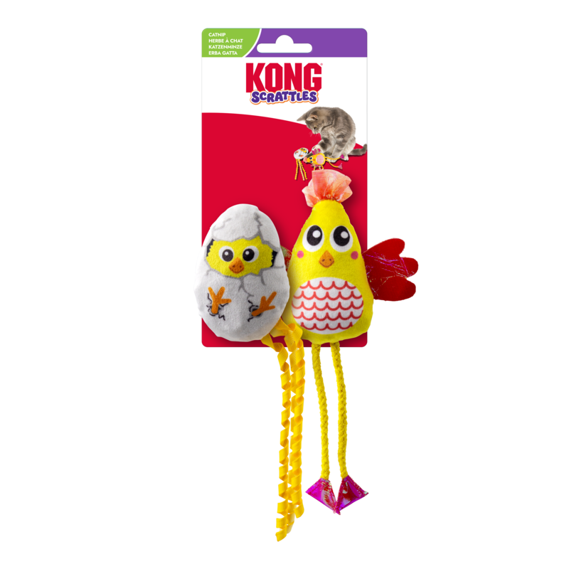 KONG Scrattles Kip 2-pk