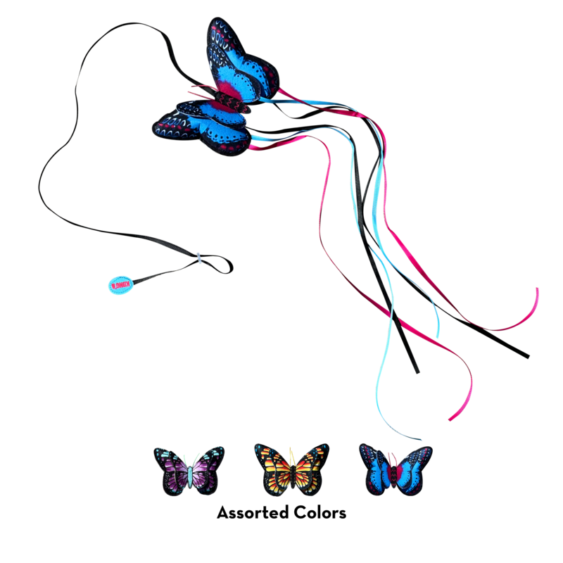 KONG Teaser Butterfly Assorted Vlinder