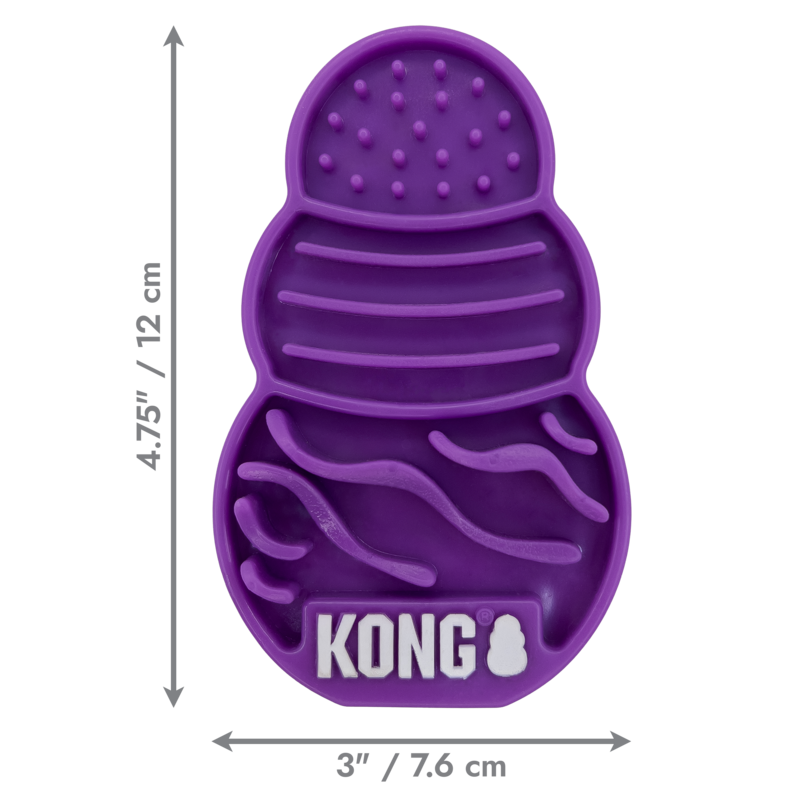 KONG Licks Treat Dispenser Kat Paars S