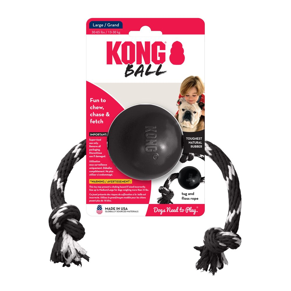 KONG Extreme Ball met touw L