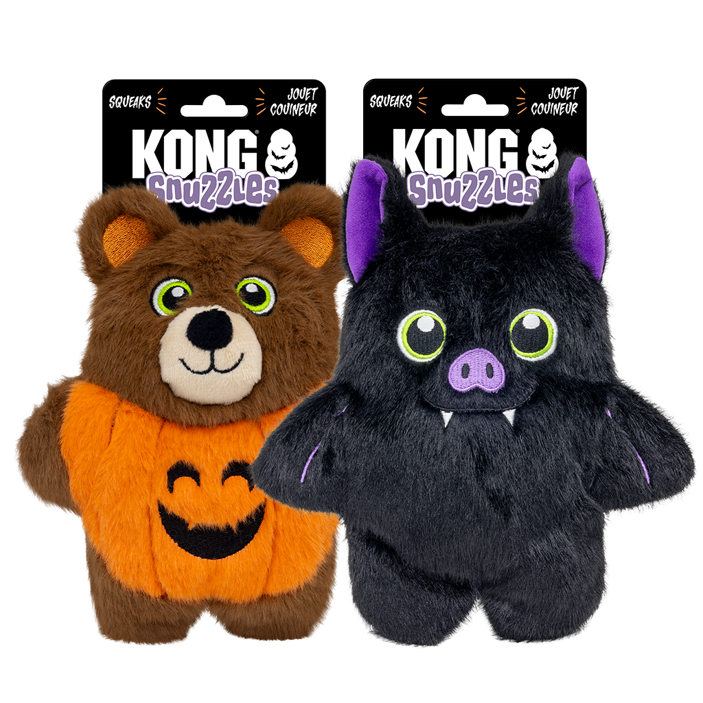 KONG Halloween Snuzzles Bat & Bear Assorti
