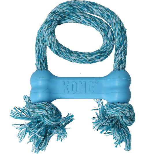 KONG Puppy Goodie Bone met touw Assorti XS