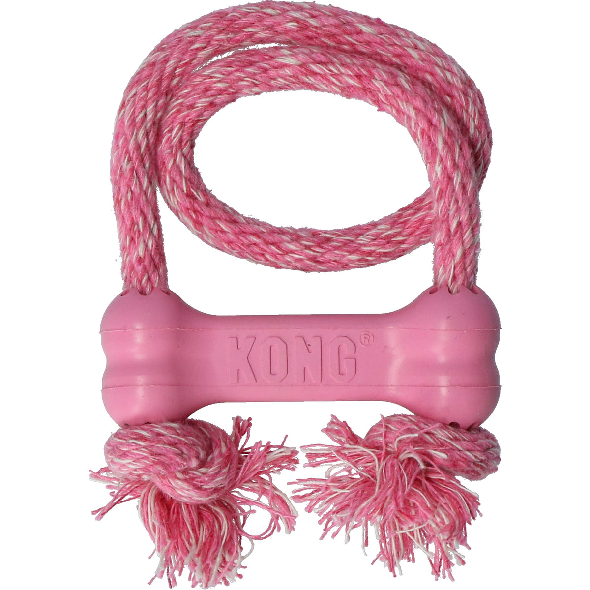 KONG Puppy Goodie Bone met touw Assorti XS