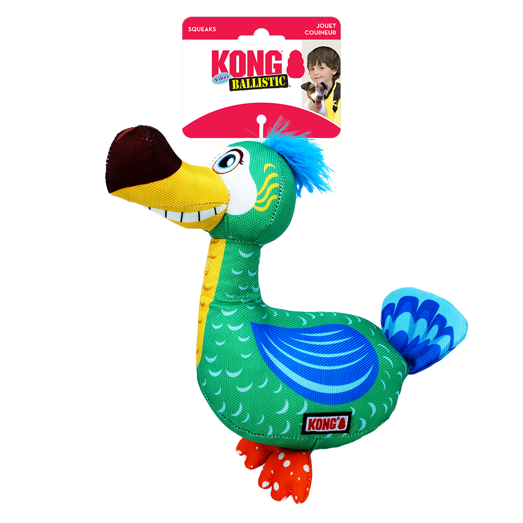 KONG Ballistic Vibez Birds S/M Assorti