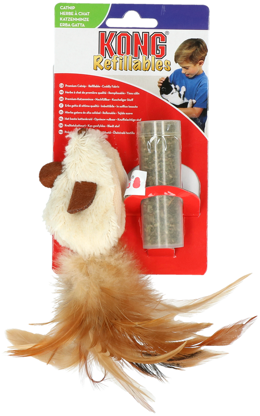KONG Refillables Feather Mouse