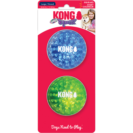 KONG Squeezz® Geodz Assorti 2-Pack