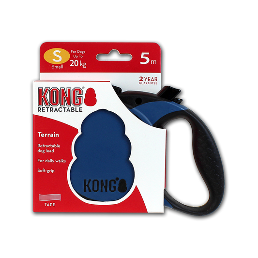KONG Retractable Leash - Terrain Blauw S