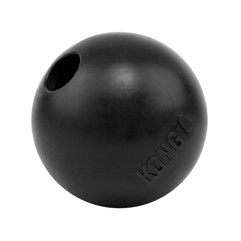 KONG Extreme Ball Met Gat Zwart L