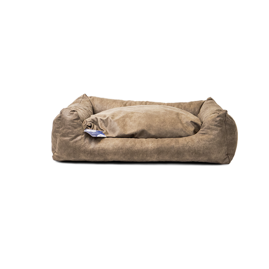 Let's Sleep Sweet Dreams Hondenmand Met Kussen L Taupe