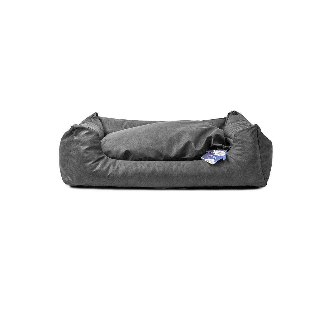 Let's Sleep Sweet Dreams Hondenmand Met Kussen L Antraciet