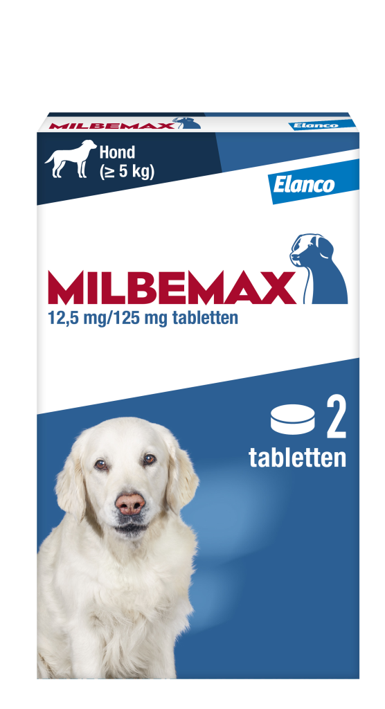 Milbemax Tabletten Hond Groot 5-75kg 2 tabl.